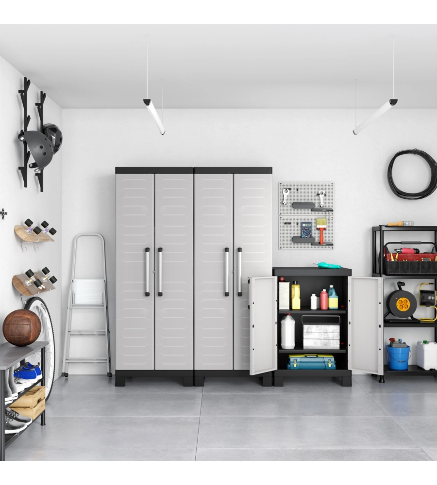 ARMADIO BASSO IN RESINA KETER "DETROIT" GRIGIO, 65X45X97 CM